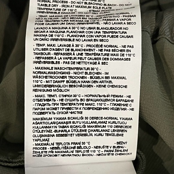 EMPORIO ARMANI CUPRO PAPERBAG CARGO PANTS IN GREEN NWT WOMEN'S SIZE IT 40 - Picture 14 of 16